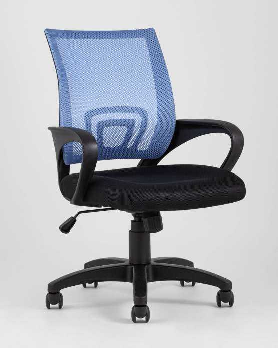 Кресло офисное TopChairs Simple голубое — изображение 2