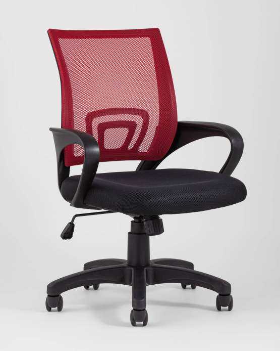 Кресло офисное TopChairs Simple красное — изображение 2