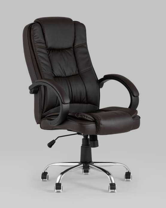 Кресло руководителя TopChairs Atlant коричневое — изображение 2