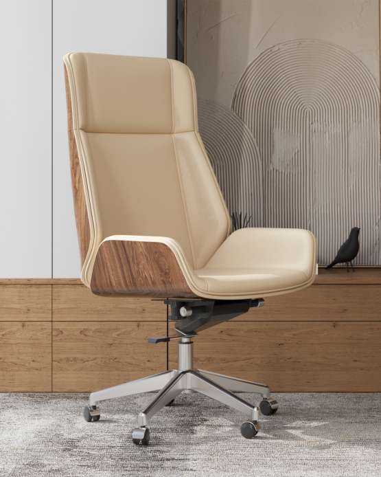 Кресло руководителя TopChairs Crown SN бежевый — изображение 2
