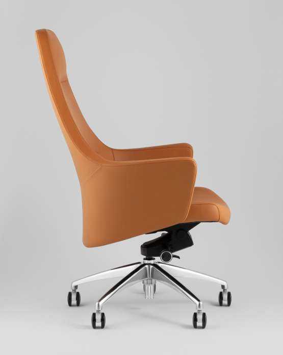 Кресло руководителя TopChairs Ferris коричневое — изображение 2
