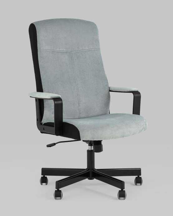 Кресло руководителя TopChairs ST-DOMINGO серо-голубой — изображение 2