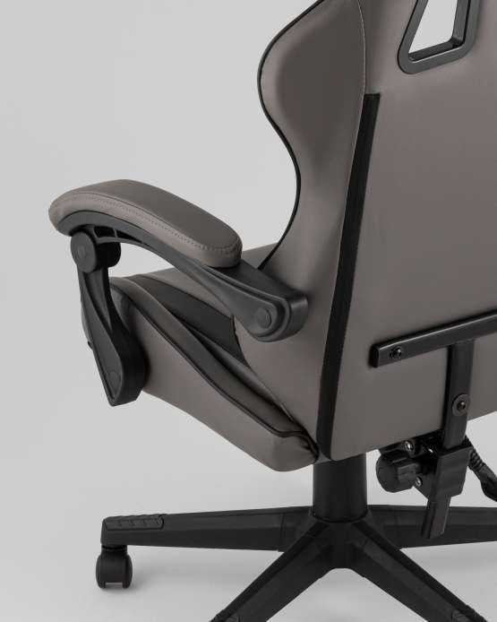 Кресло спортивное TopChairs Commander серо-черный — изображение 2