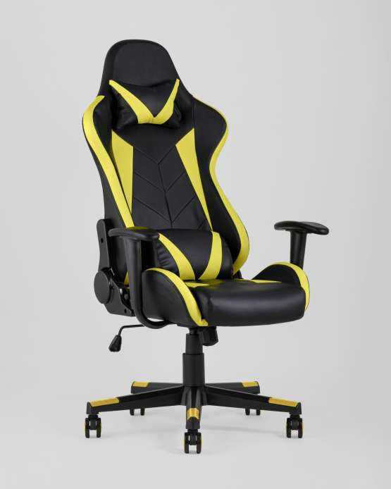 Кресло игровое TopChairs Gallardo желтое — изображение 2