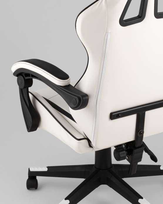 Кресло спортивное TopChairs Shadow бело-черный — изображение 2