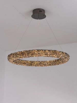 Люстра Lorella Round Black D60