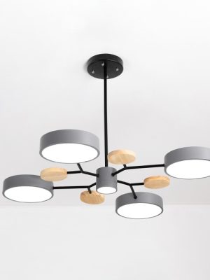 Люстра На Штанге Meade 5 Lamps Grey By Imperiumloft