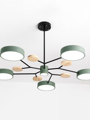 Люстра На Штанге Meade 6 Lamps Green By Imperiumloft