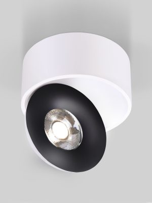 Накладной светодиодный светильник Glide белый/черный 25100/LED