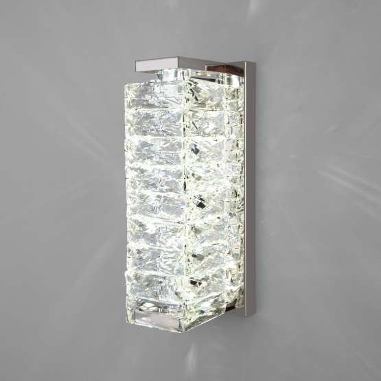 Настенный светильник с хрусталем 40259 LED хром