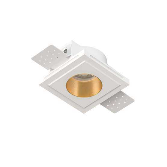 Встраиваемый гипсовый светильник QUASAR 55 BRASS