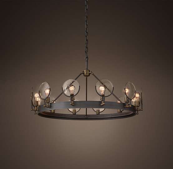 Люстра Gaslight Lens Chandelier 8