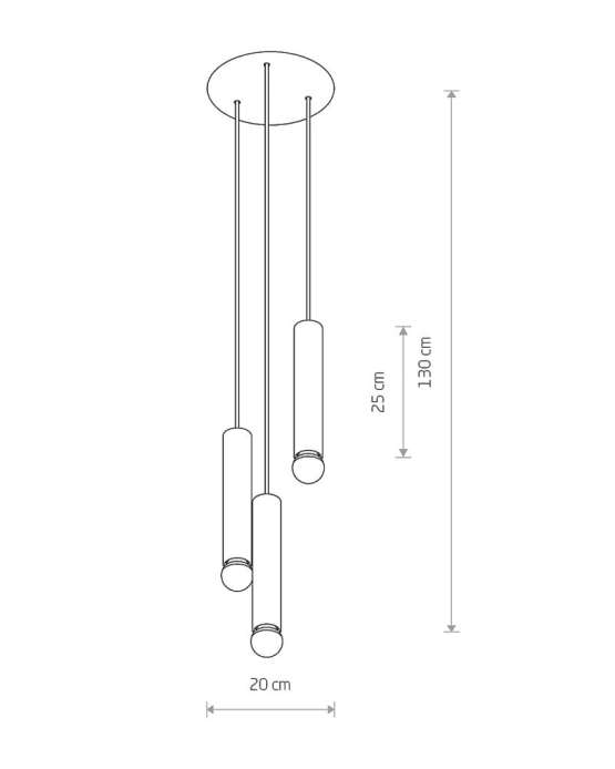 7856 — BATON, люстра / подвесной светильник — изображение 4
