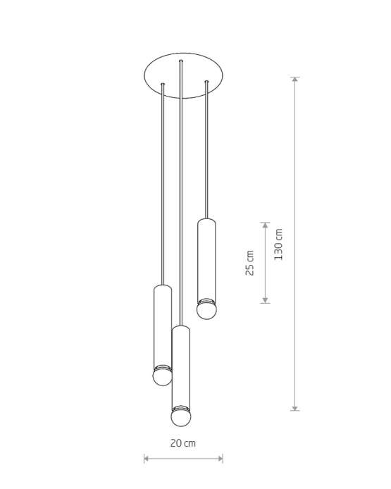7855 — BATON, люстра / подвесной светильник — изображение 3