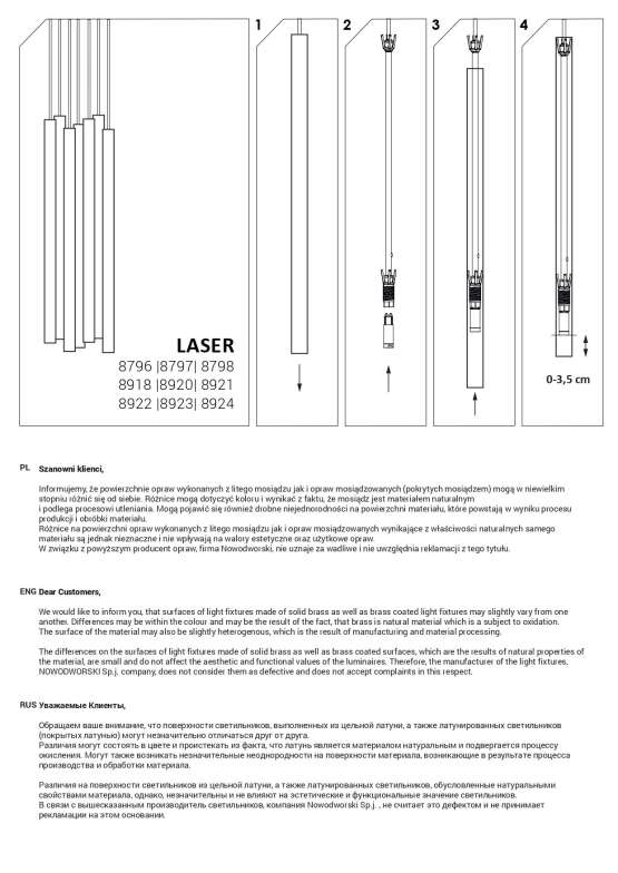 8798 Nowodvorski LASER подвесной — изображение 6