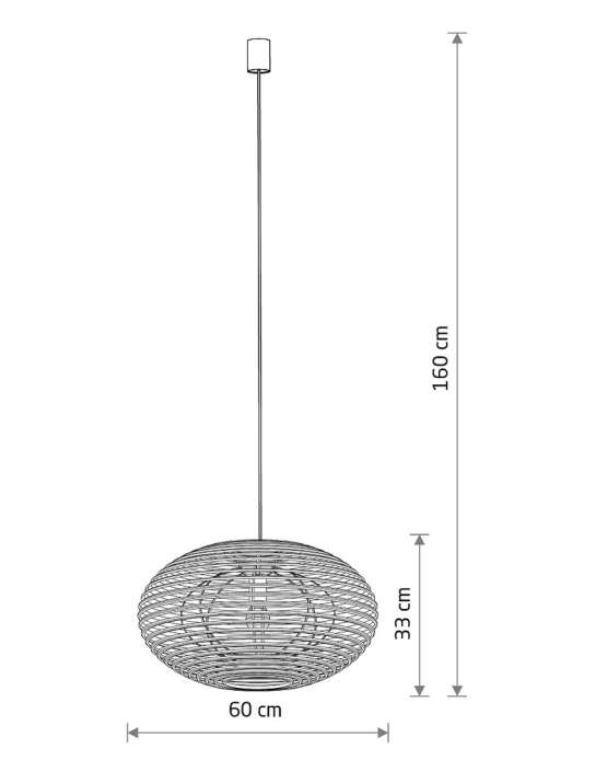 11154 — RATTAN, люстра / подвесной светильник — изображение 9