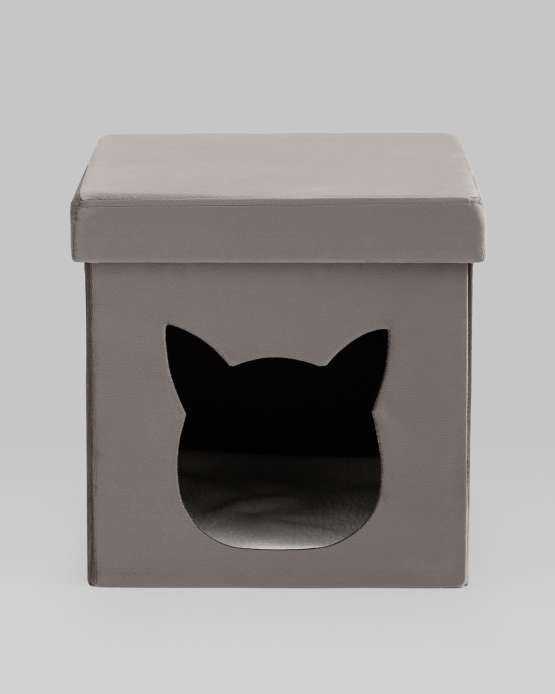 Пуф складной с ящиком Store Pet антрацитовый — изображение 2