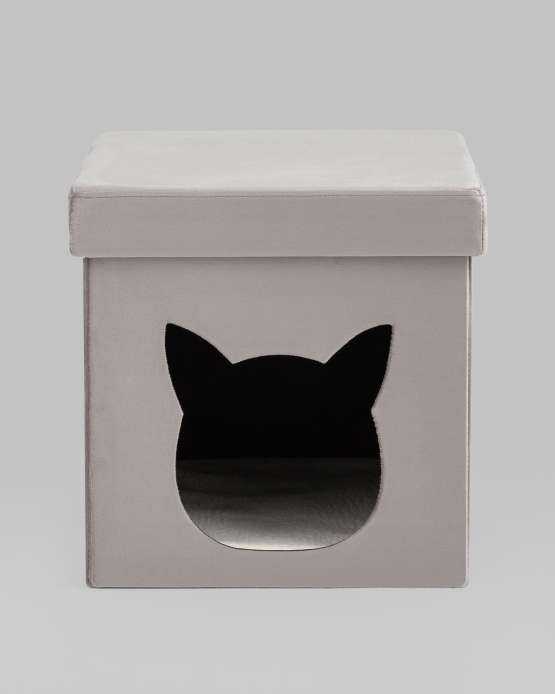 Пуф складной с ящиком Store Pet серый — изображение 2