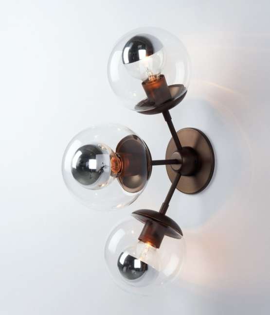 Бра Modo Sconce 3 Globes Black — изображение 2