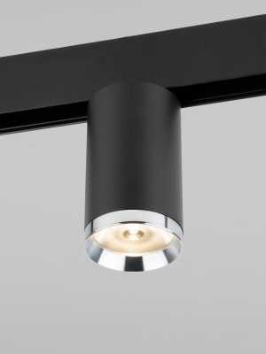 Трековый светильник Slim Magnetic R06 10W 4200K Ringe черный/серебро 85506/01