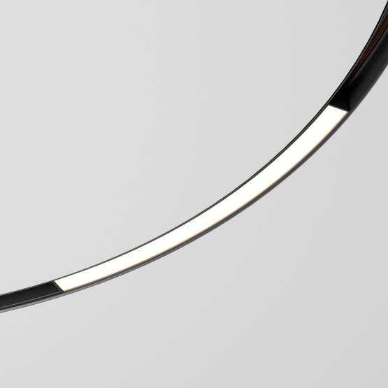 Slim Magnetic Трековый светильник для радиусного шинопровода 16W 4200K Planar
                    чёрный Ø 1200мм 85182/01