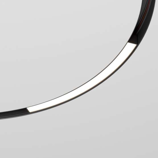 Slim Magnetic Трековый светильник для радиусного шинопровода 16W 4200K Planar
                    чёрный Ø 800мм 85180/01