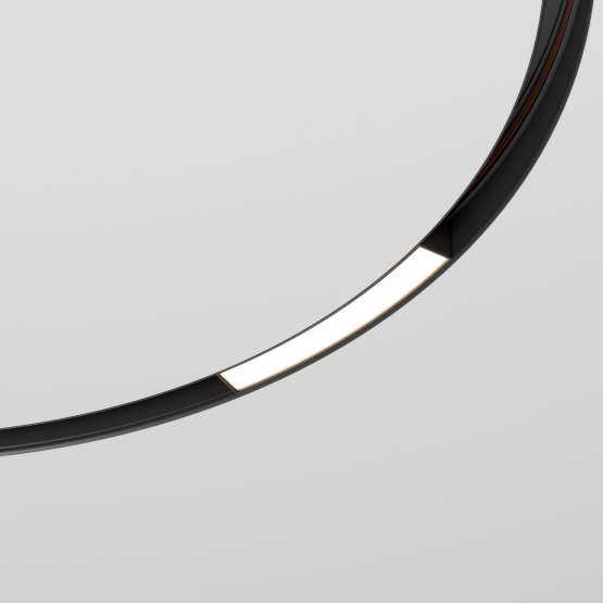 Slim Magnetic Трековый светильник для радиусного шинопровода 8W 4200K Planar
                    чёрный Ø 800мм 85179/01