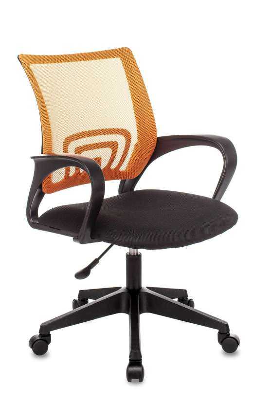 Кресло офисное TopChairs ST-Basic сетка/ткань оранжевый — изображение 2