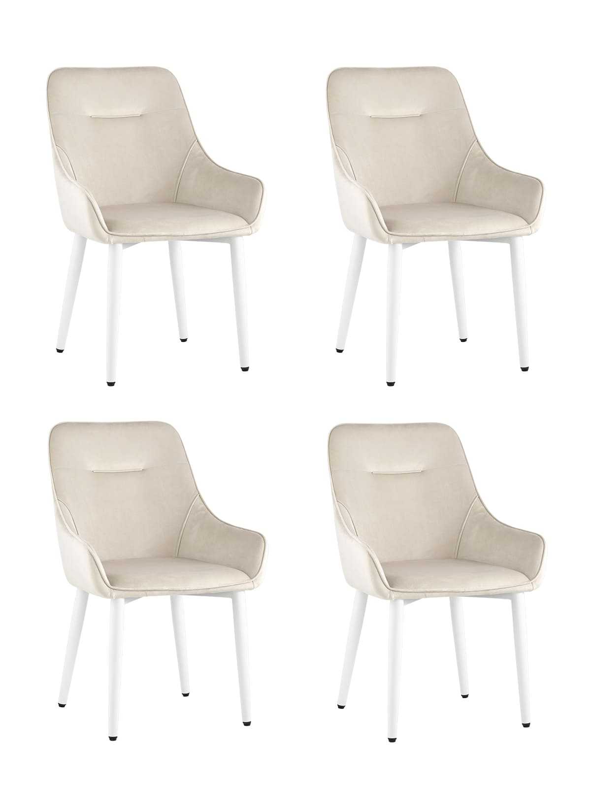 stul-diana-new-velyur-kremovyj-nozhki-belye-nabor-4-sht