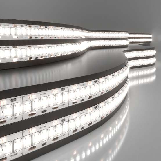 Светодиодная лента 12 В 16 Вт/м 240 Led/м 2835 IP65, дневной белый 4200K, 5 м
                    Лента светодиодная 12V 16W 240Led 2835 IP65 дневной белый, 5м
