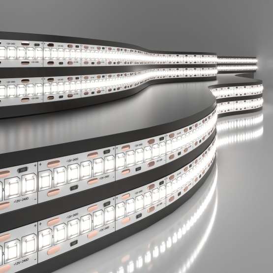 Светодиодная лента 12 В 24 Вт/м 240 Led/м 2835 IP20, дневной белый 4200 K, 5 м
                    Лента светодиодная 12V 16W 240Led 2835 IP20 дневной белый, 5м