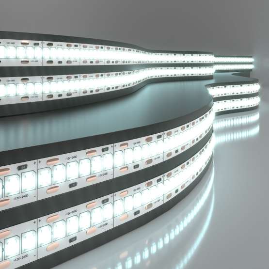 Светодиодная лента 12 В 24 Вт/м 240 Led/м 2835 IP20, холодный белый 6500 K, 5
                    м Лента светодиодная 12V 16W 240Led 2835 IP20 холодный белый, 5м