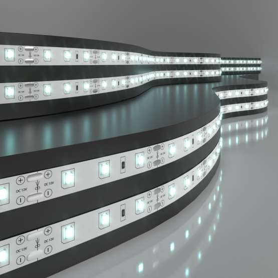 Светодиодная лента 12 В 4,8 Вт/м 60 Led/м 2835 IP20, холодный белый 6500К, 5 м
                    Лента светодиодная 12V 4,8W 60Led 2835 IP20 холодный белый, 5м
