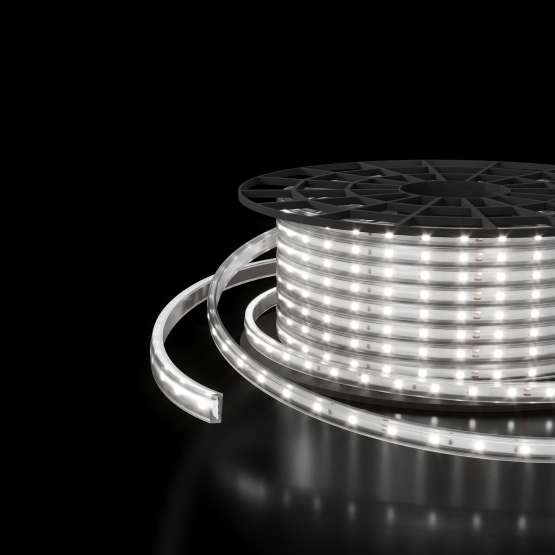 Светодиодная лента 220 В 8 Вт/м 60 Led/м 2835 IP65, холодный белый 6500K, 50 м
                    Лента светодиодная 220V 8W 60Led 2835 IP65 холодный белый, 50 м