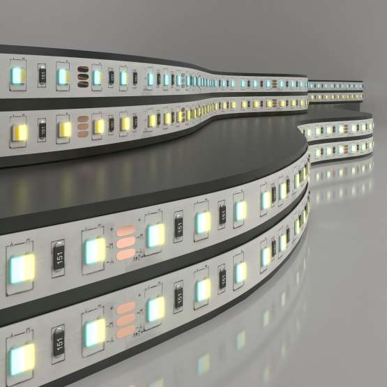 Светодиодная лента 24 В 10 Вт/м 60 LED/м 5050 IP20, MIX теплый белый
                    3300K/холодный белый 6500K, 5 м Лента светодиодная 24V 10W 60LED 5050 IP20 MIX
                    теплый белый/холодный белый, 5м