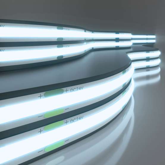 Светодиодная лента 24 В 11 Вт/м 352 Led/м COB IP20, холодный белый 6500K, 5 м
                    Лента светодиодная 24V 11W 352Led COB IP20 холодный белый, 5м