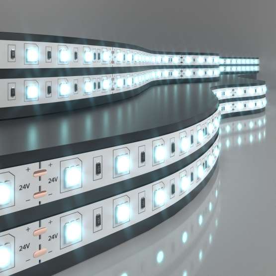 Светодиодная лента 24 В 14,4 Вт/м 60 Led/м 5050 IP20, холодный белый 6500K, 5
                    м Лента светодиодная 24V 14,4W 60Led 5050 IP20 холодный белый, 5м