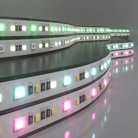 Светодиодная лента 24 В 16 Вт/м 90 Led/м 5050+2835+2835 IP20, MIX RGB/теплый
                    белый 3300K/холодный белый 6500K, 5 м Лента светодиодная 24V 16W 90Led
                    5050+2835+2835 IP20 MIX RGB/теплый белый/холодный белый, 5м