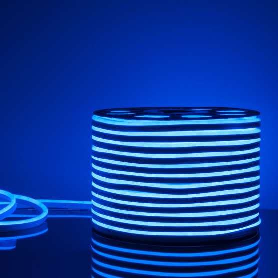 Светодиодный гибкий неон 220 В 9.6 Вт/м 120Led/м 2835 IP67, односторонний,
                    синий, 50 м Гибкий неон 220V 9,6W 120Led 2835 IP67 односторонний синий, 50 м