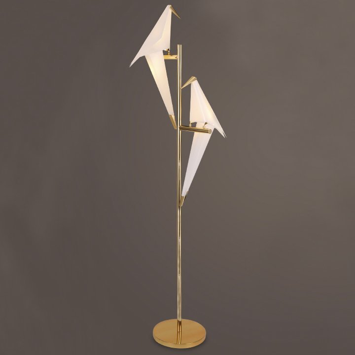 torsher_origami_bird_floor_two_lamps