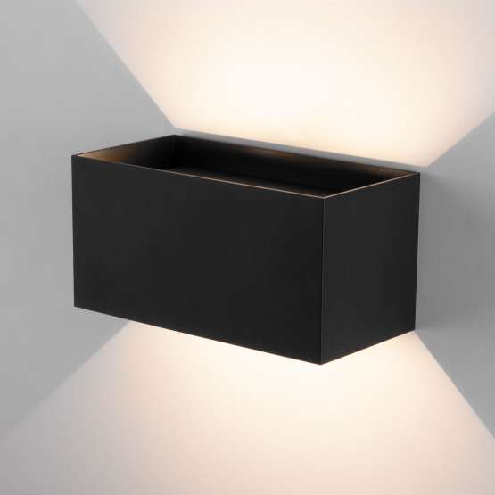 Уличный настенный светодиодный светильник WINNER DOUBLE LED IP54 35137/W
                    черный