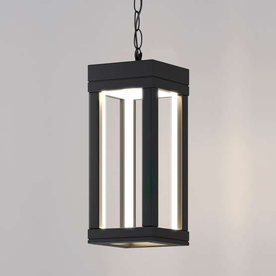Уличный подвесной светодиодный светильник Frame LED IP54 1528 TECHNO LED
                    черный