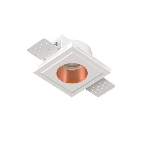 Встраиваемый гипсовый светильник QUASAR 55 COPPER