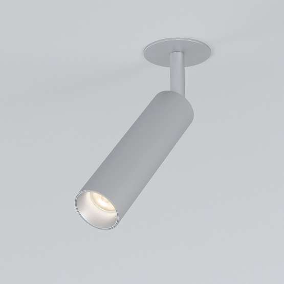 Встраиваемый светодиодный светильник Diffe серебряный 25040/LED