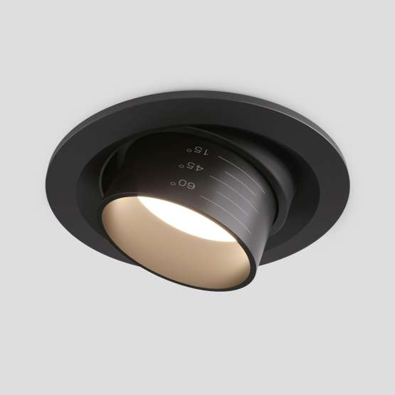 Встраиваемый светодиодный светильник с регулировкой угла освещения 9920 LED
                    15W 4200K черный