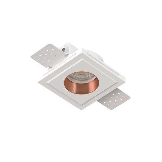 Встраиваемый гипсовый светильник QUASAR 55 FLAT COPPER