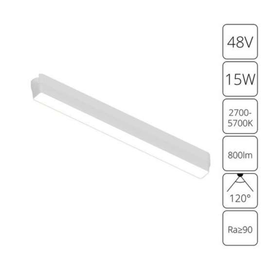 A2968PL-1WH СВЕТИЛЬНИК ПОТОЛОЧНЫЙ RAPID 48В 15Вт макс 800лм 2700-5700К 90+ 120° smart