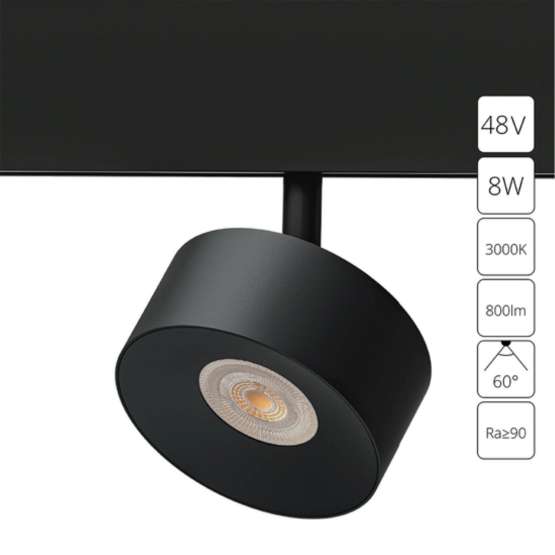 A4781PL-1BK СВЕТИЛЬНИК ПОТОЛОЧНЫЙ LINEA 48В 8Вт 3000К 90+