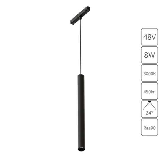 A4780SP-1BK СВЕТИЛЬНИК ПОТОЛОЧНЫЙ LINEA 48В 8Вт 3000К 90+