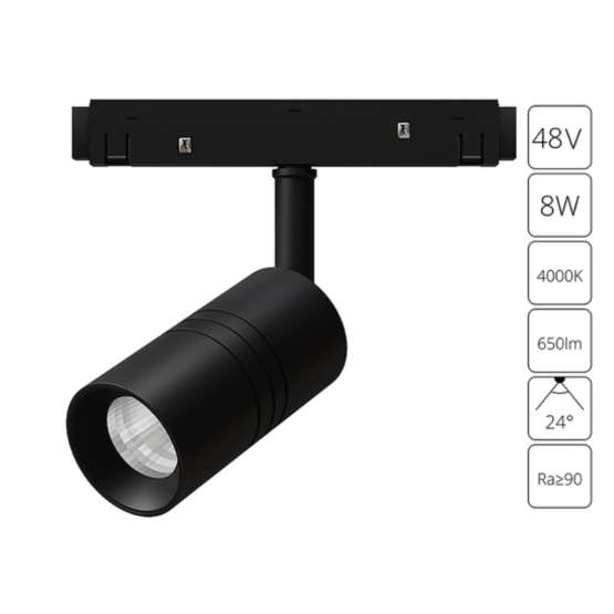 A5720PL-1BK СВЕТИЛЬНИК ПОТОЛОЧНЫЙ EXPERT 48В 8Вт 650Лм 4000К 90+ 24°